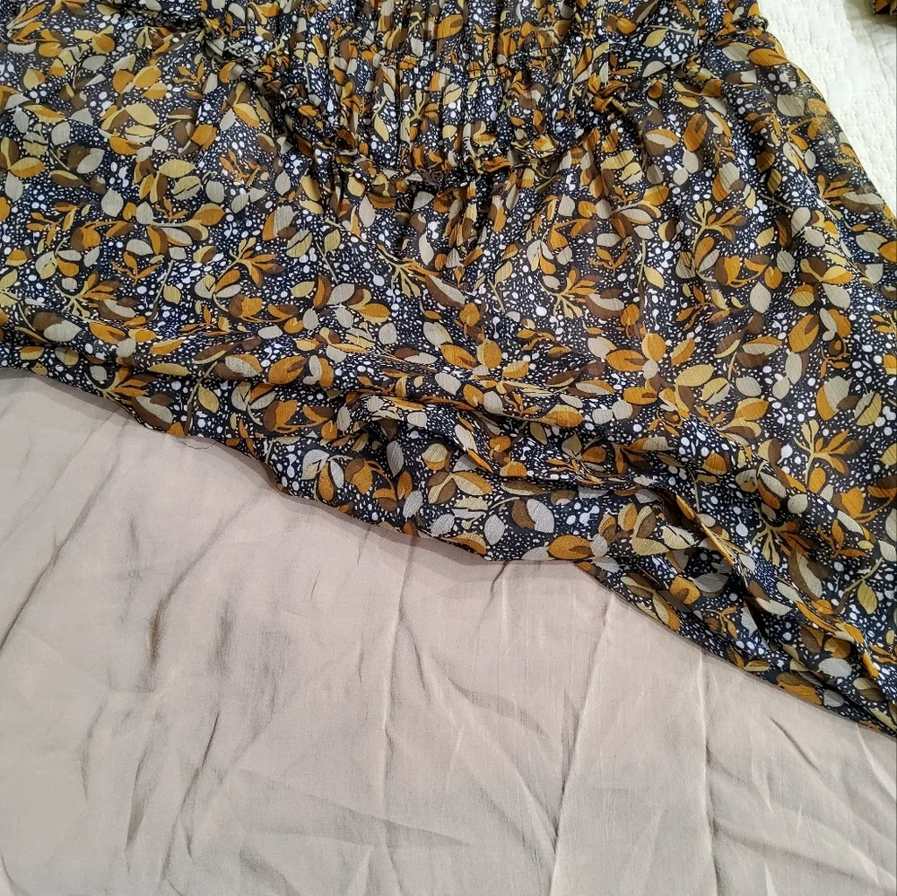 Ba&sh Sandra RuffleFloral Print Mini Dress Size S